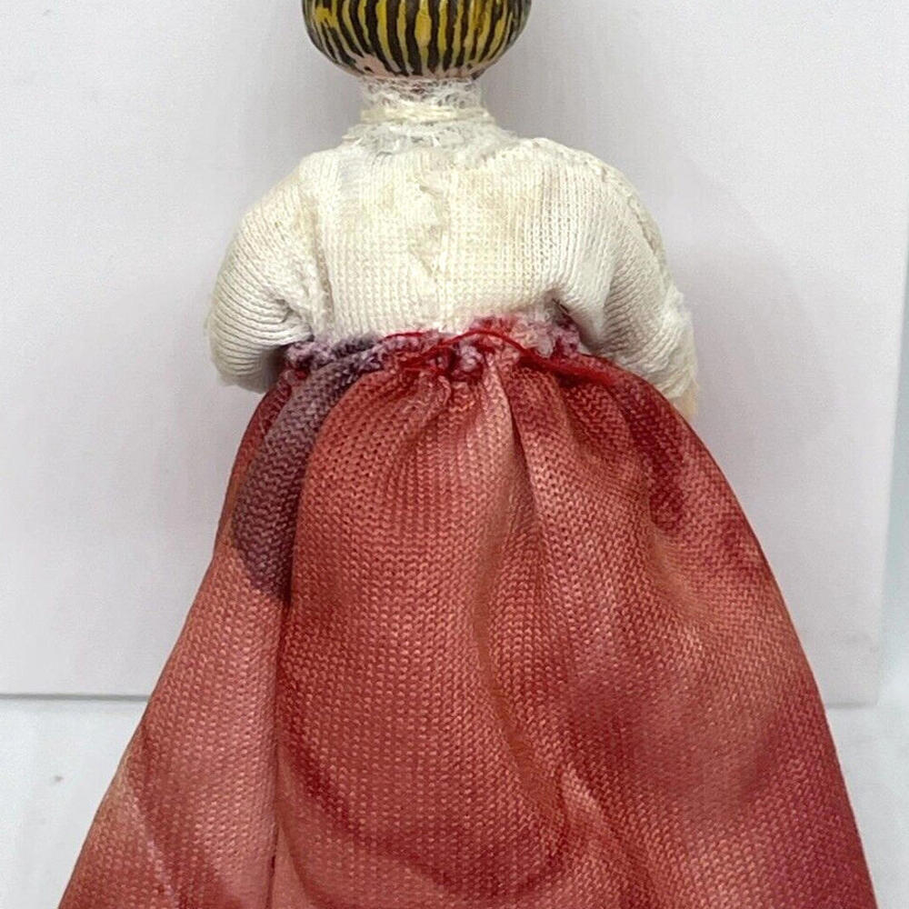 German Caco Dolls Dollhouse Family‎ of 4 Thread Wrapped Vintage - Picture 9 of 9